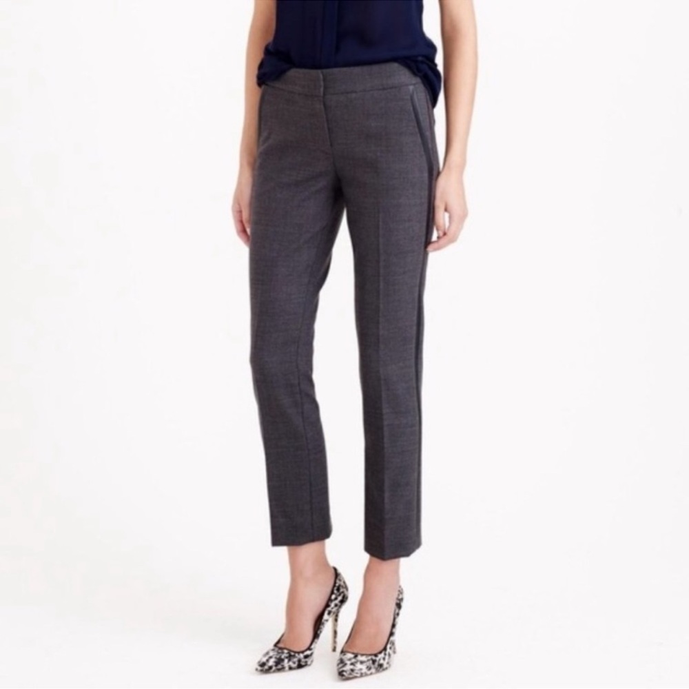 J. Crew Grey Wool Blend Campbell Pants size 10 Career Workwear‎ Office